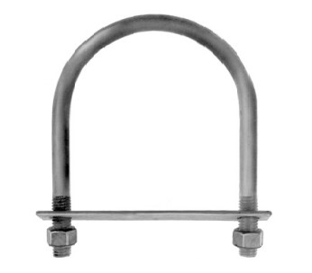 #101 5/16X1-1/8X 2-3/16" UBOLT *ZINC* W/PLATE